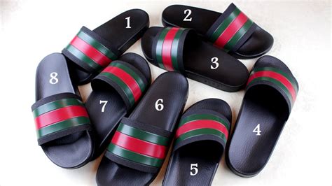 fake gucci filp flops|authenticate Gucci marmont raffia slides.